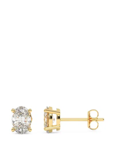 Diamond Essentials Diamond Stud Earrings In Silver