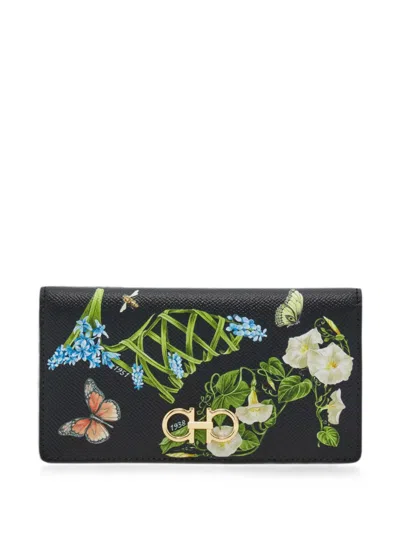 Ferragamo Gancini Wallet In Black