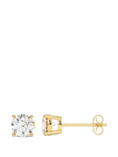 Diamond Essentials Diamond Stud Earrings In Silver
