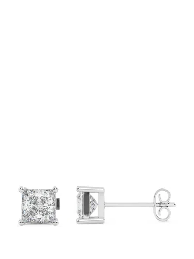 Diamond Essentials Diamond Earrings In Silver