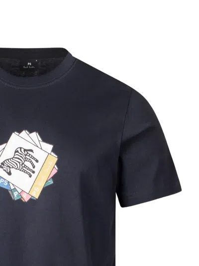 Mps Zebra-print T-shirt In Blue