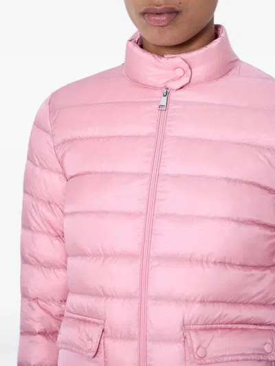 Moncler Women Lans Short Down Jacket Pink In Pink