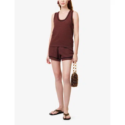 Varley Womens Ironwood Morden Cotton-knit Shorts Xs In Multi