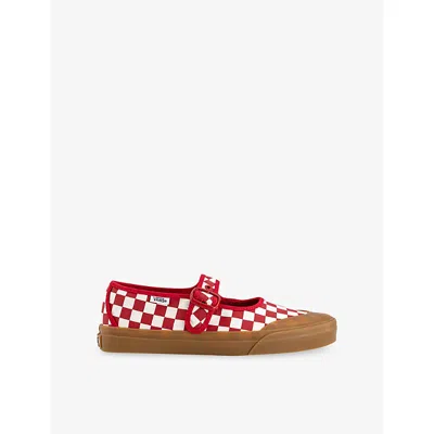 Vans Checkerboard-print Buckle-strap Espadrilles In Multi