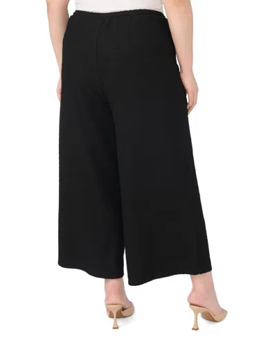 Vince Camuto Plus Size Mid-rise Pull-on Pants In Black