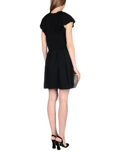 Shop Red Valentino Short Dress In Black