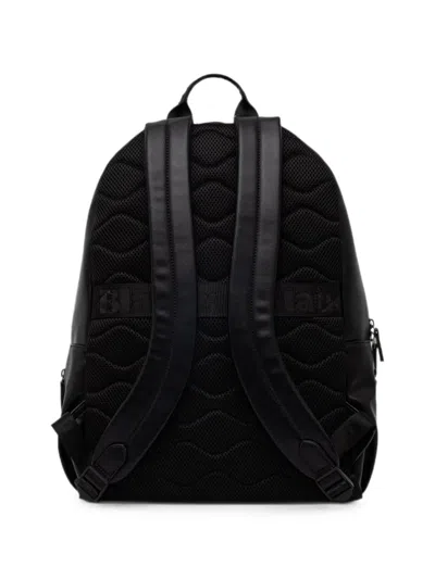 Blauer Logo-patch Zip-around Backpack In Black