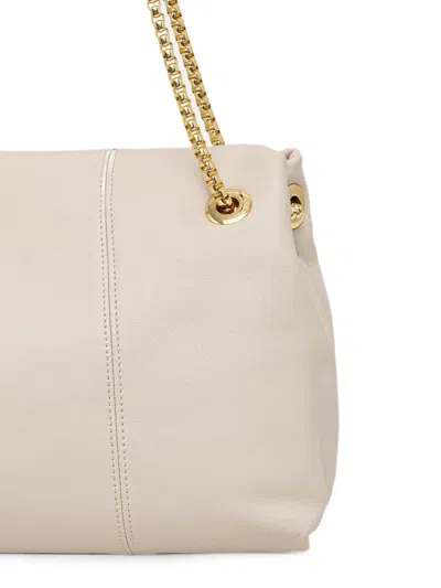 Trussardi Medium Orbita Chain-strap Shoulder Bag In Neutral