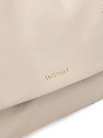 Trussardi Medium Orbita Chain-strap Shoulder Bag In Neutral