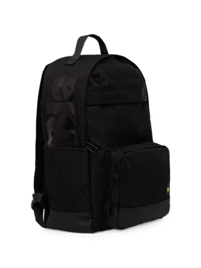 Blauer Logo-print Zip-fastening Backpack In Black