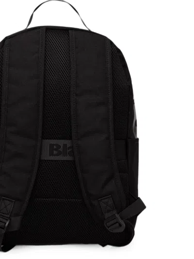 Blauer Logo-print Zip-fastening Backpack In Black