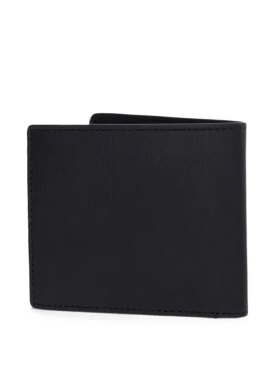 Blauer Leather Bi-fold Wallet In Black