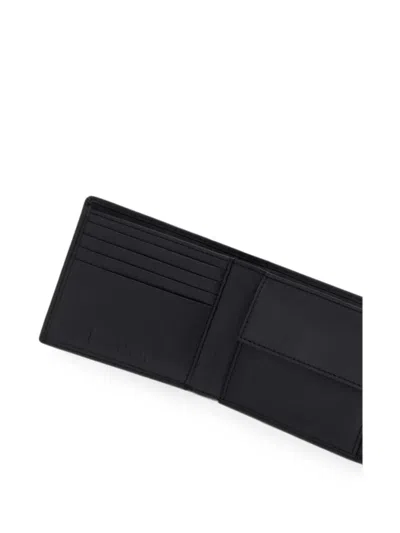 Blauer Leather Bi-fold Wallet In Black