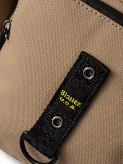 Blauer Logo-print Backpack In Brown