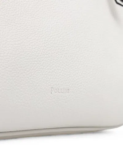 Pollini Archive Collection Shoulder Bag In White