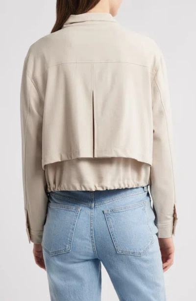 Wit & Wisdom Double Layer Front Zip Jacket In White