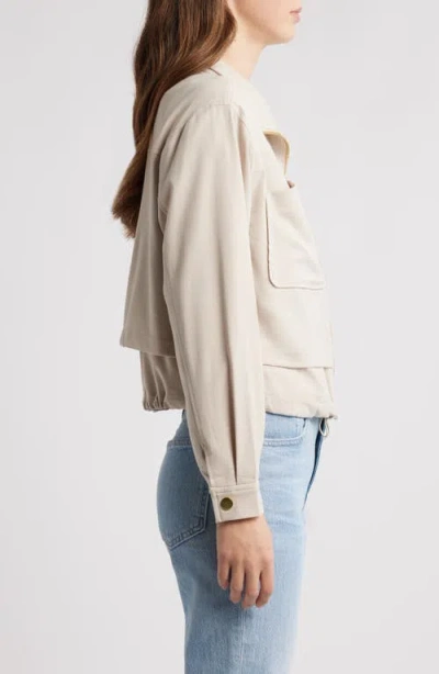 Wit & Wisdom Double Layer Front Zip Jacket In White