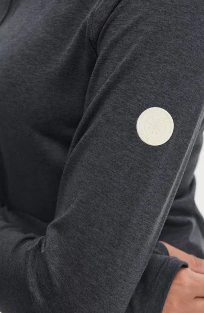 Varley Always Warm Half Zip Base Layer Top In Black