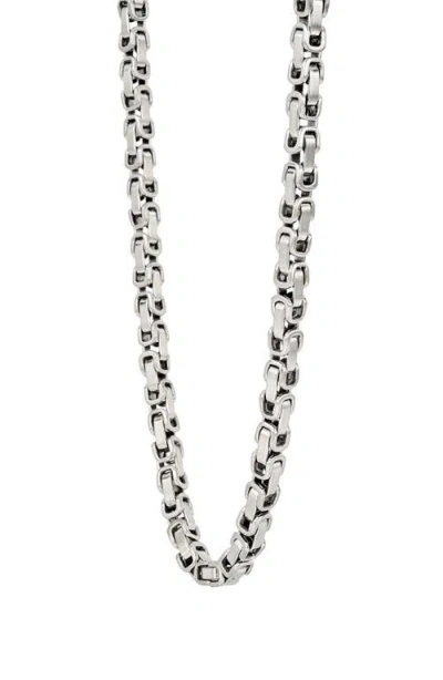 Ed Hardy Interlinked Necklace In Silver