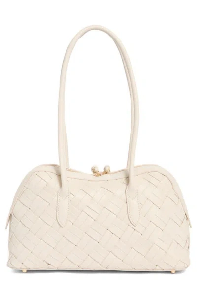 Moda Luxe Woven Shoulder Bag In Pink