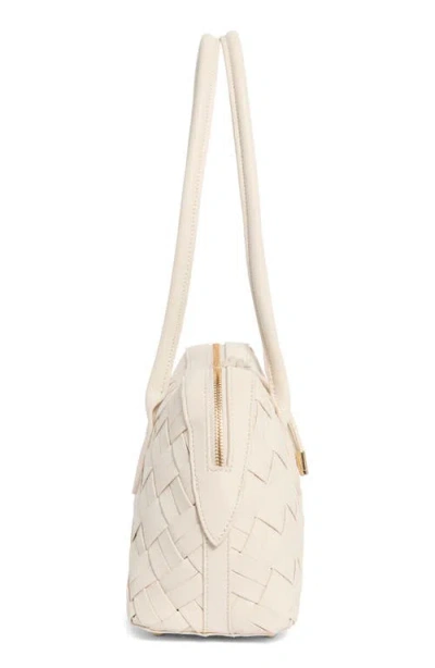 Moda Luxe Woven Shoulder Bag In Pink