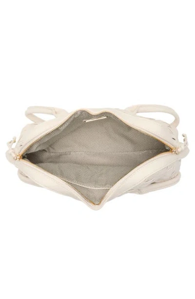 Moda Luxe Woven Shoulder Bag In Pink