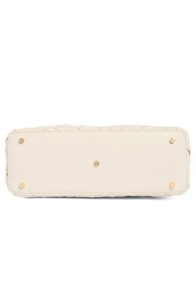 Moda Luxe Woven Shoulder Bag In Pink