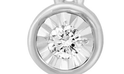 Effy Lab-grown Diamond Drop Earrings In Silver
