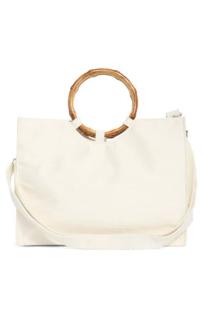 Collection Xiix Beaded Bamboo Handle Tote In Multi