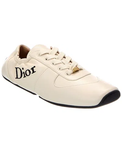 Dior Leather Sneaker In Neutral