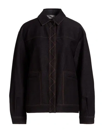 Max Mara Minimal Long-sleeve Jacket In Black
