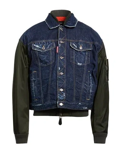 Dsquared2 Aviator Hybrid Bomber Navy Blue In Blue