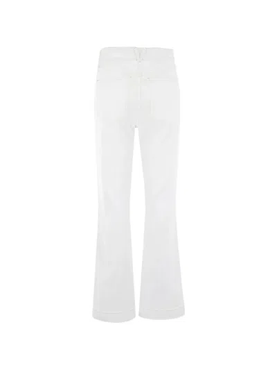 Veronica Beard Carson Flared Jeans In White