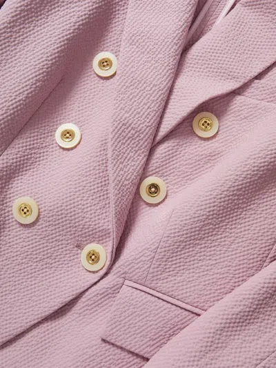 Veronica Beard Miller Double-breasted Blazer In Pink
