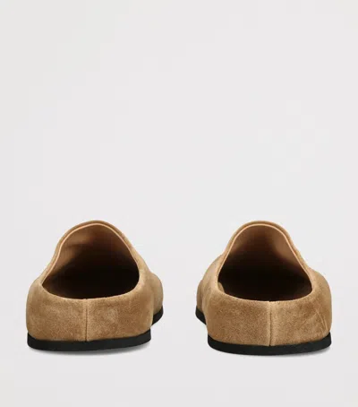 Dear Frances Suede Vico Clogs In Brown