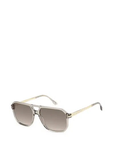 Victoria Beckham Geometric-frame Sunglasses In Neutral