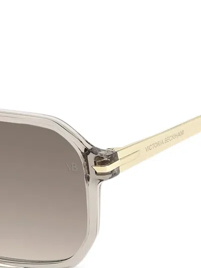 Victoria Beckham Geometric-frame Sunglasses In Neutral