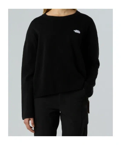 The North Face Evolution Embroidered Oversized Crew In Black