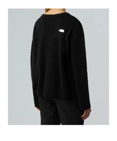 The North Face Evolution Embroidered Oversized Crew In Black