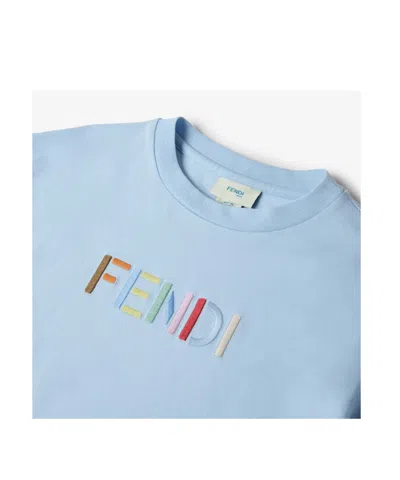 Fendi Junior T-shirt In Blue