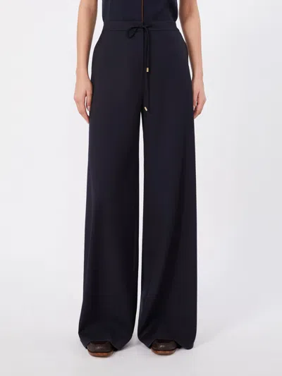 Max Mara Drawstring Wide-leg Trousers In Multi
