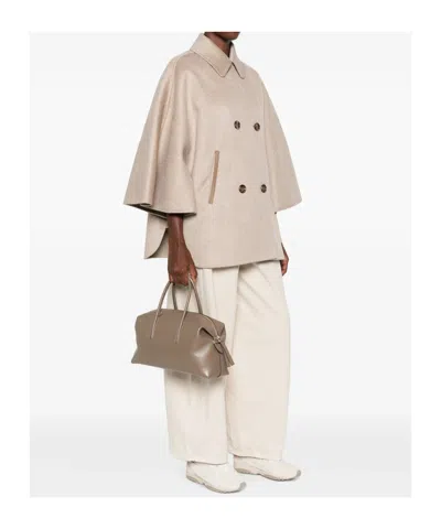 Max Mara Double-breasted Coat In Neutral