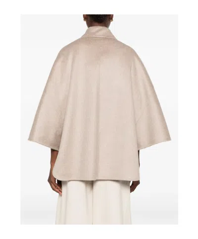Max Mara Double-breasted Coat In Neutral
