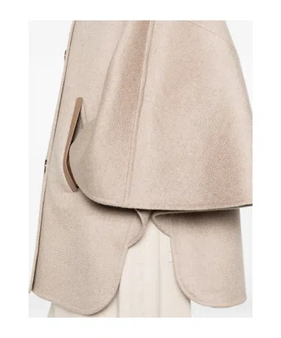 Max Mara Double-breasted Coat In Neutral