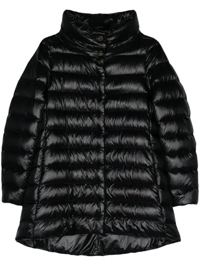 Herno A-shape Ultralight Goose Down Jacket In Black