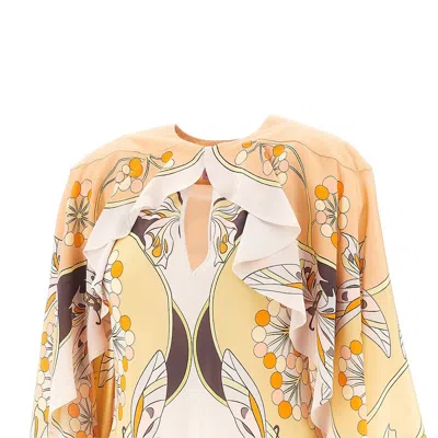 La Doublej Magic Ruffled Top In Multi