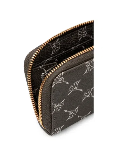 Joop Patterned Zip Wallet In Brown