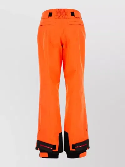 Prada Waterproof Gore-tex Snowboard Pants For Women In Orange
