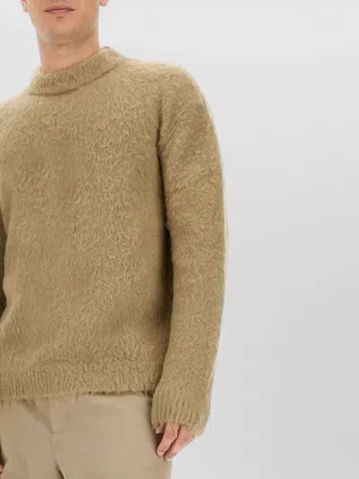 Acne Studios Solid Color Crew-neck Sweater In Green