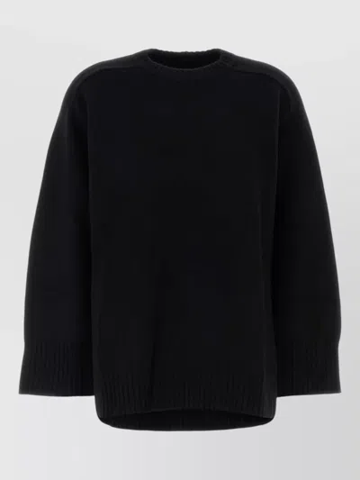 Loulou Studio Loulou Black Wool Blend Oversize Safi Sweater In Black